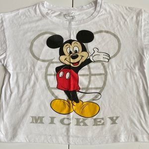 Disney Mickey Mouse White T Shirt